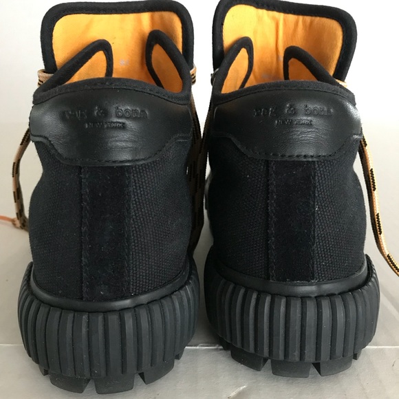 Rag & Bone Army Hiking Sneakers Boots Shoes Low Top Canvas Lace Up NWOT 38.5 - Picture 7 of 16